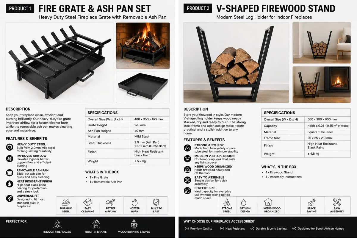 V-Shaped Firewood Stand